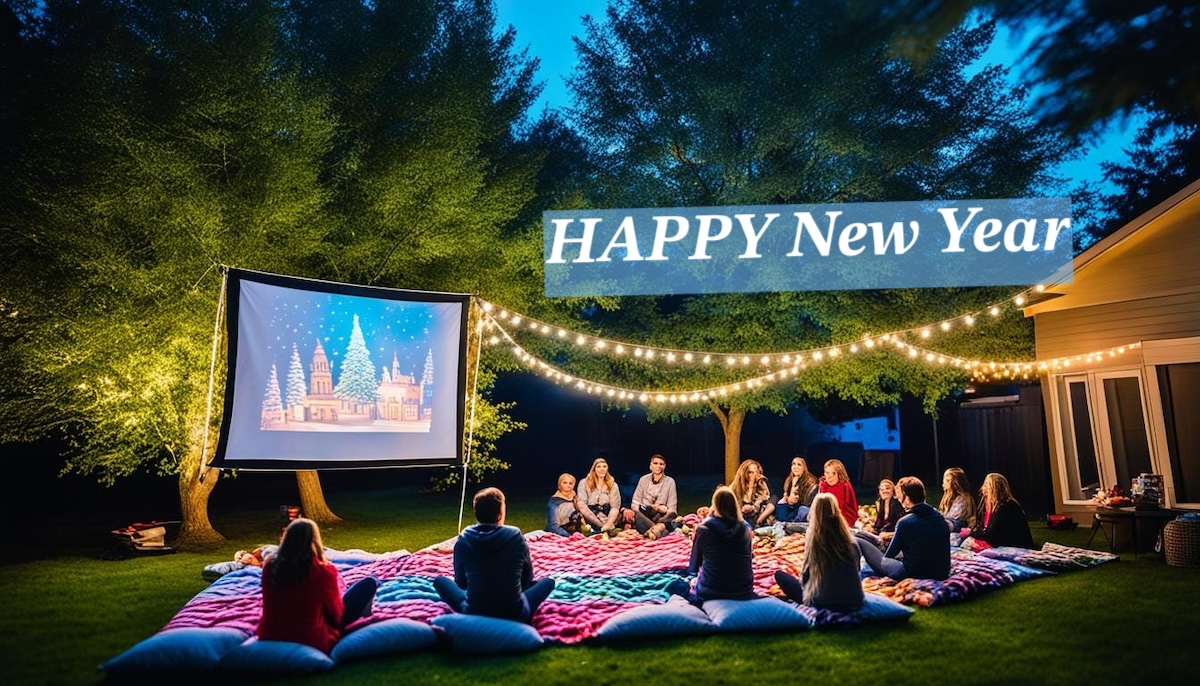 Outdoor Movie Night HAPPY NEW YEAR