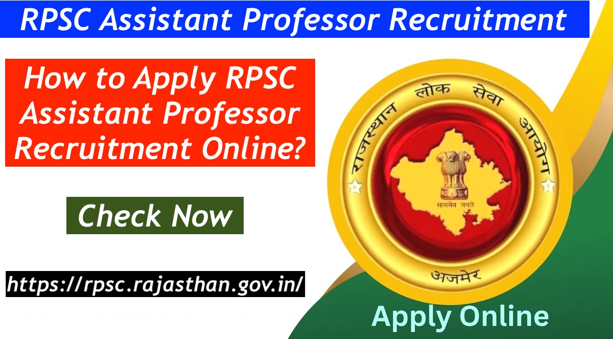 RPSC Assistant Professor Recruitment