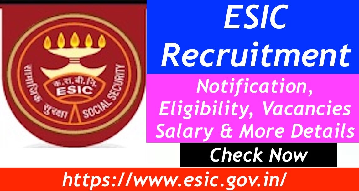 ESIC Recruitment