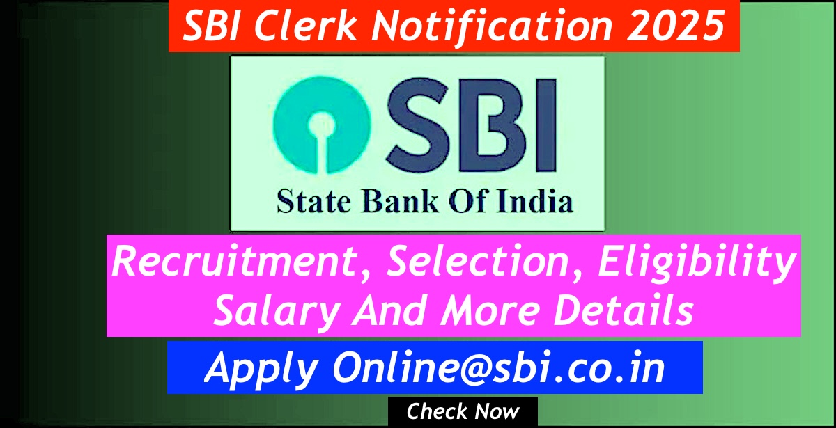 SBI Clerk Notification