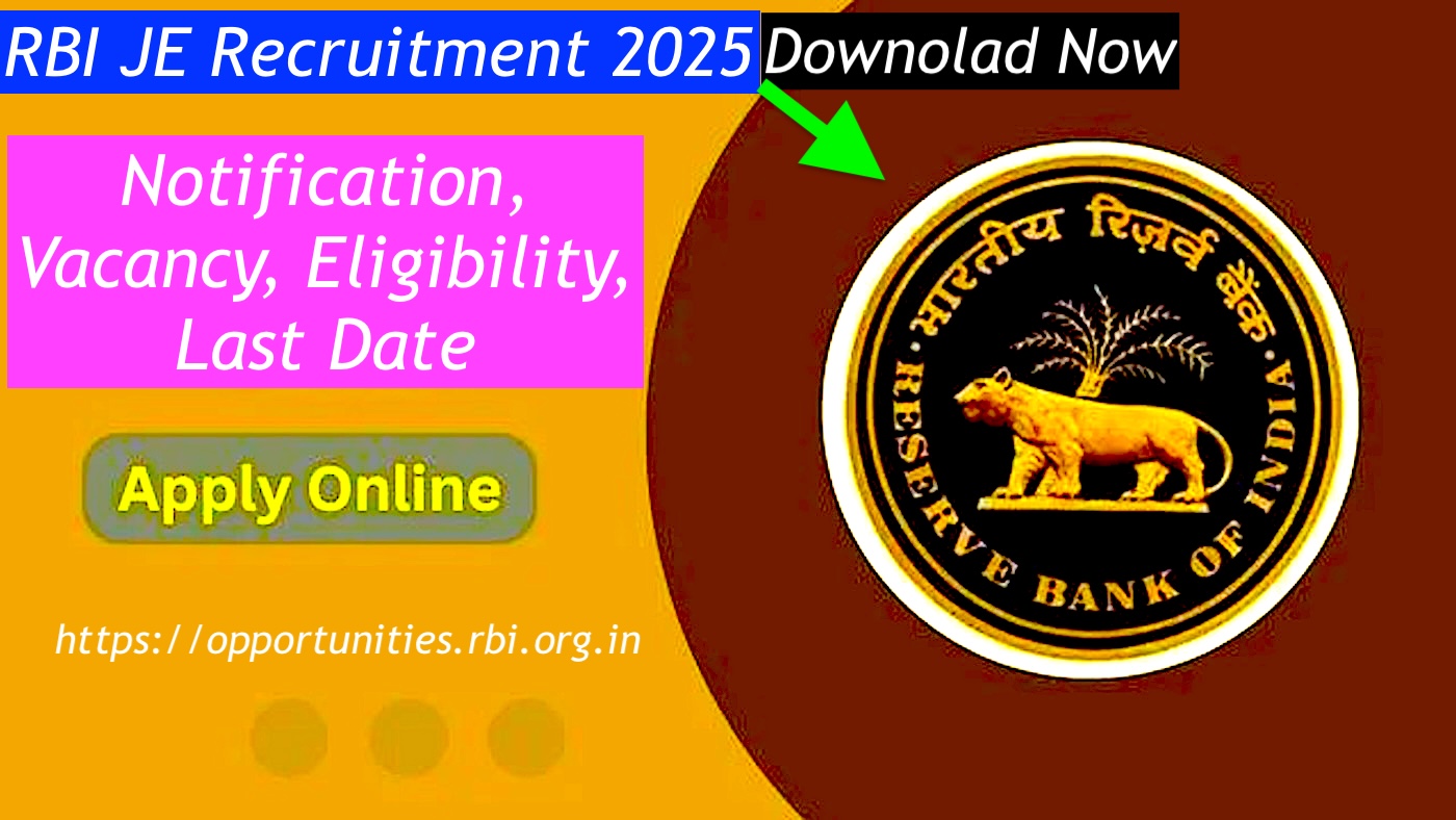 RBI JE Recruitment